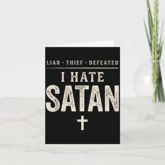 Carte Je hais Satan (Devant)