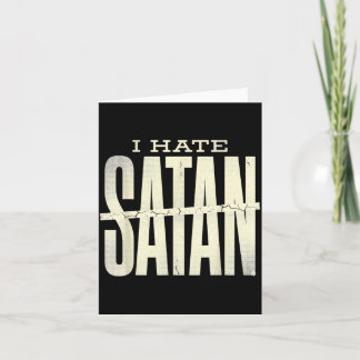 Carte Je hais Satan
