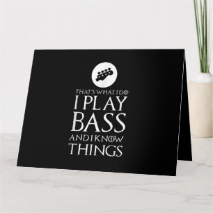 Carte Je Joue Bass Funny Bass Guitare