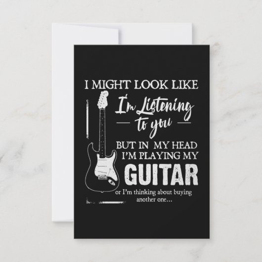 Carte Je Joue Ma Guitare (Devant)