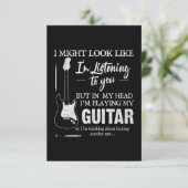 Carte Je Joue Ma Guitare (Debout devant)