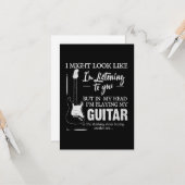 Carte Je Joue Ma Guitare (Devant/Arrière en situation)