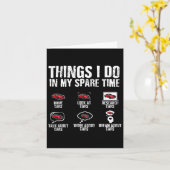 Carte Je Le Fais Dans Mon Temps De Secours Voiture Mécan (Fleur jaune)