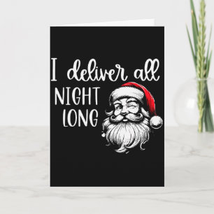 Carte Je livre toute la nuit Je suis si bon Santa est ve