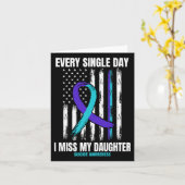 Carte Je Manque Ma Fille Suicide Sensibilisation Chemise (Fleur jaune)