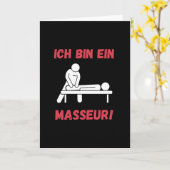 Carte Je Massage Un Masseur (Fleur jaune)