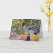 Carte Je me demande ce qui se passe là-bas (Fleur jaune)