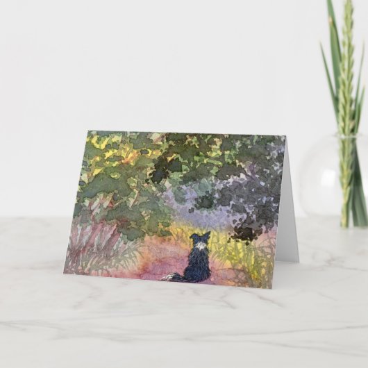 Carte Je me demande ce qui se passe là-bas (Devant)