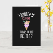 Carte Je me demande si la glace pense aussi à moi (Fleur jaune)