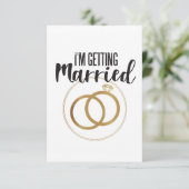 Carte Je me marie (Debout devant)