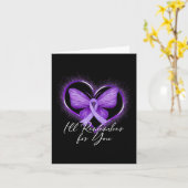 Carte Je me souviendrai de vous La conscience d'Alzheime (Fleur jaune)