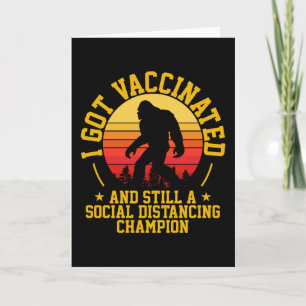 Carte JE ME SUIS FAIT VACCINER   Bigfoot Retro