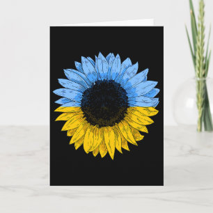 Carte Je me tiens avec Ukraine tournesol Ukraine 
