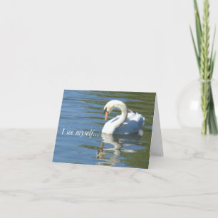 CARTE "JE ME VOIS MOI-MÊME—EN VOUS" TÉLÉPHOTO DE SWAN ET