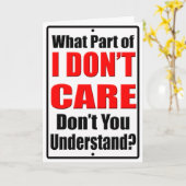 Carte Je m'en fiche (Fleur jaune)