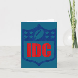 Carte Je m'en fiche de football américain drôle je m'en