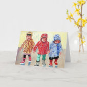 Carte Je m'en sors avec l'aide de mes amis (Fleur jaune)