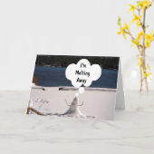 CARTE "JE M'EN SORTE SANS VOUS" (Fleur jaune)