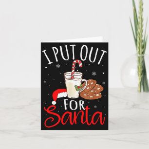 Carte Je Mets Dehors Pour Le Père Noël Du Lait Et Des Bi