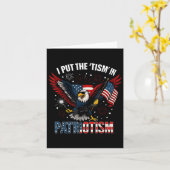 Carte Je Mets Le Tism Dans Patriotisme Athlétique Aigle (Fleur jaune)