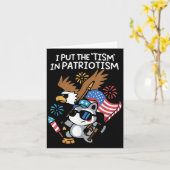 Carte Je Mets Le Tisme Dans Patriotisme Athlétique Aigle (Fleur jaune)