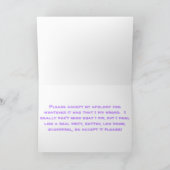 Carte Je m'excuse (Intérieur)