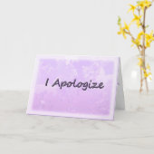 Carte Je m'excuse (Fleur jaune)