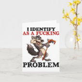 Carte Je m'identifie comme un problème étranger (Fleur jaune)