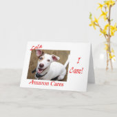 Carte "Je m'inquiète !" au sujet des soins de Lola et (Fleur jaune)