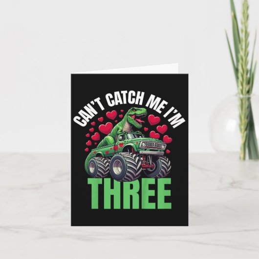 Carte Je n’arrive pas à m’attraper I’m 3 - Anniversaire (Devant)