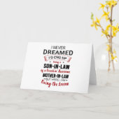 Carte Je n'ai jamais rêvé que le fait d'être un gendre s (Fleur jaune)