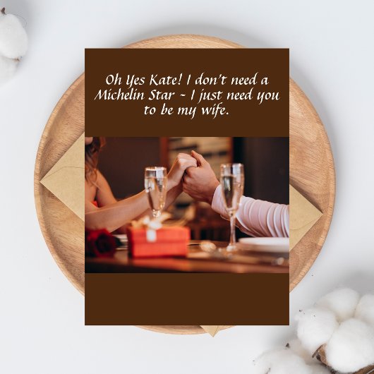 CARTE JE N'AI PAS BESOIN QUE TU SOIS MICHELIN STAR, PERS