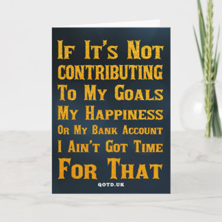 Carte Je n'ai pas le temps pour ça