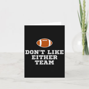 Carte Je n'aime pas les blagues de football amusantes de