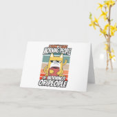 Carte Je n'aime pas les matins, les matins ou les gens (Fleur jaune)