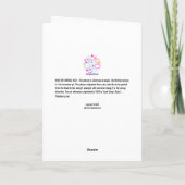 Carte Je n'avais pas l'intention de vous ruiner - Désolé (Dos)