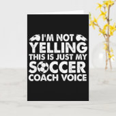 Carte Je Ne Crie Pas C'est Juste Ma Voix De Coach De Foo (Fleur jaune)