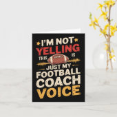 Carte Je Ne Crie Pas C'est Juste Ma Voix D'entraîneur De (Fleur jaune)