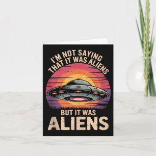 Carte Je Ne Dis Pas Ses Aliens, Mais C'Est Rétro Ufo Sun