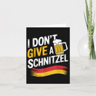 Carte Je Ne Donne Pas De Bière Allemande Schnitzel Wurst