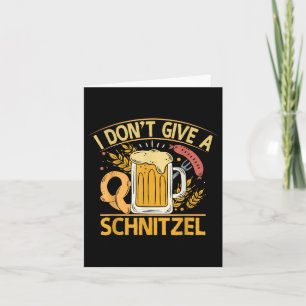 Carte Je Ne Donne Pas De Bière Schnitzel Pretzel