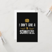 Carte Je ne donne pas Schnitzel Oktoberfest Bier (Devant/Arrière en situation)