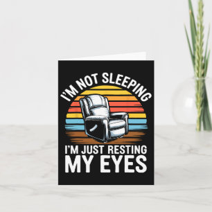 Carte Je ne dors pas, je repose juste mes yeux T-shirt F