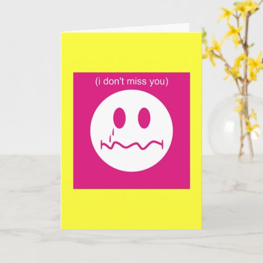 Carte Je ne fais pas Mlle You (Fleur jaune)