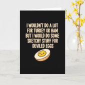 Carte Je ne ferais pas grand-chose pour la dinde ou le j (Fleur jaune)