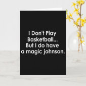 Carte Je ne joue pas à Sketll mais j'ai un Magic Johnson (Fleur jaune)