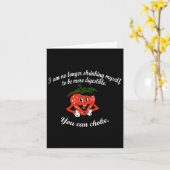 Carte Je Ne Me Réduis Plus De Boxe De Fraise (Fleur jaune)