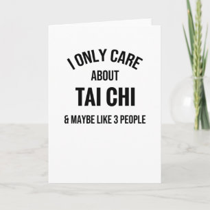 Carte Je Ne Me Soucie Que De Tai Chi Arts martiaux de