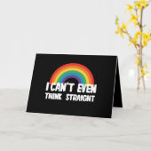 Carte Je ne peux même pas penser directement Gay pride d (Fleur jaune)