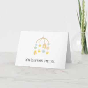 Carte Je ne peux pas attendre de vous rencontrer Fête